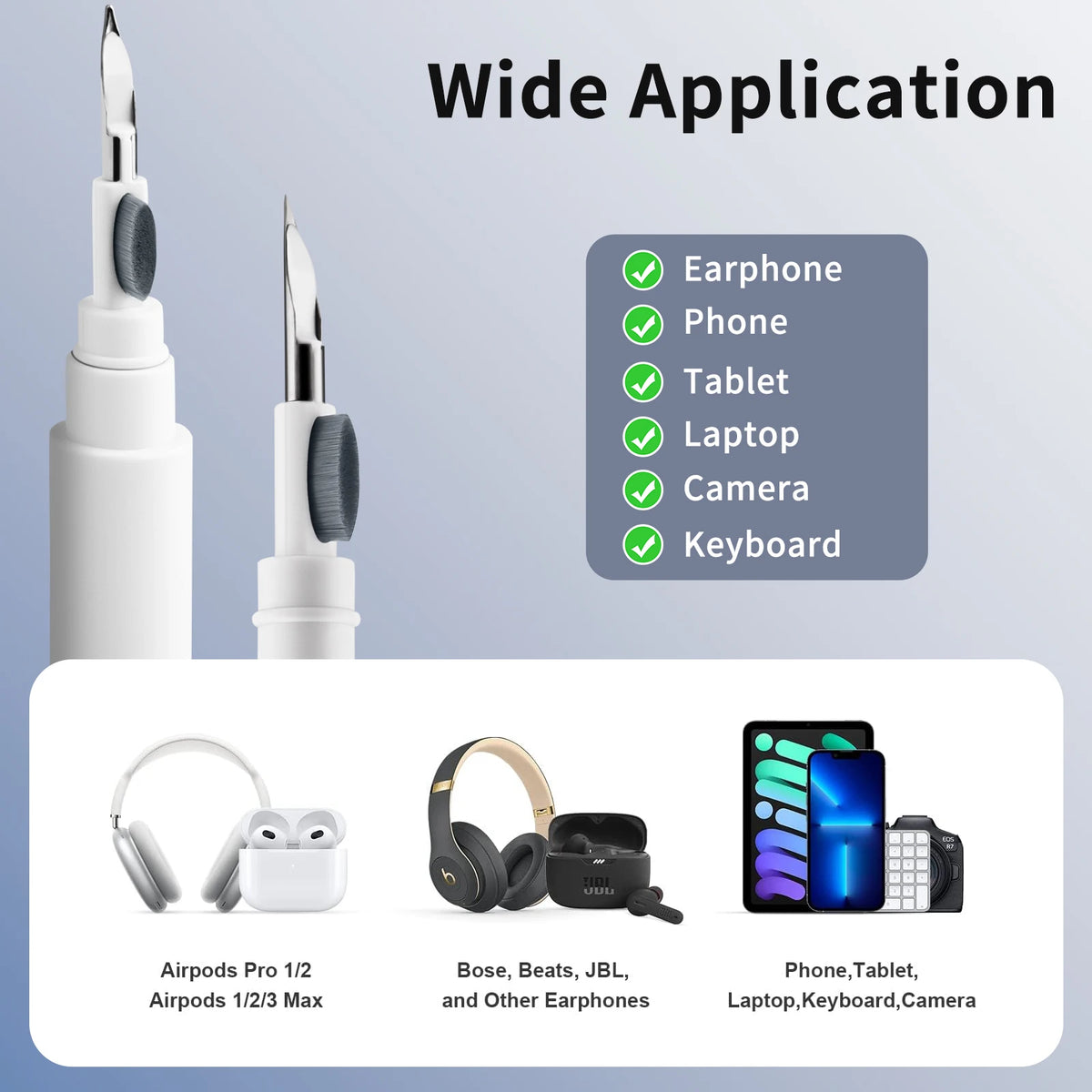 Kit de Nettoyage Écouteurs 3-en-1