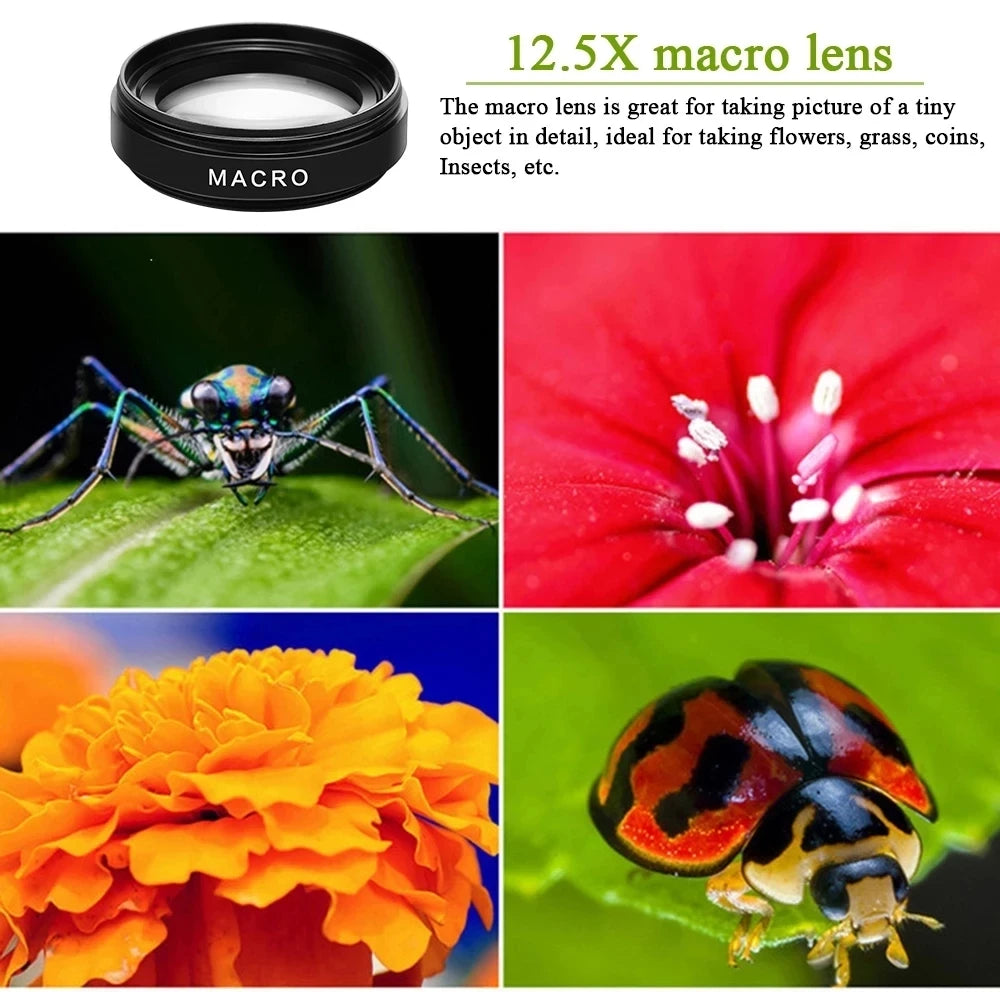 Objectif Smartphone 2-en-1 — Grand-Angle & Macro