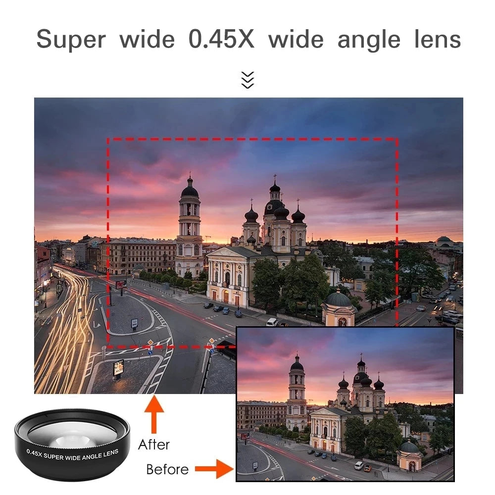 Objectif Smartphone 2-en-1 — Grand-Angle & Macro