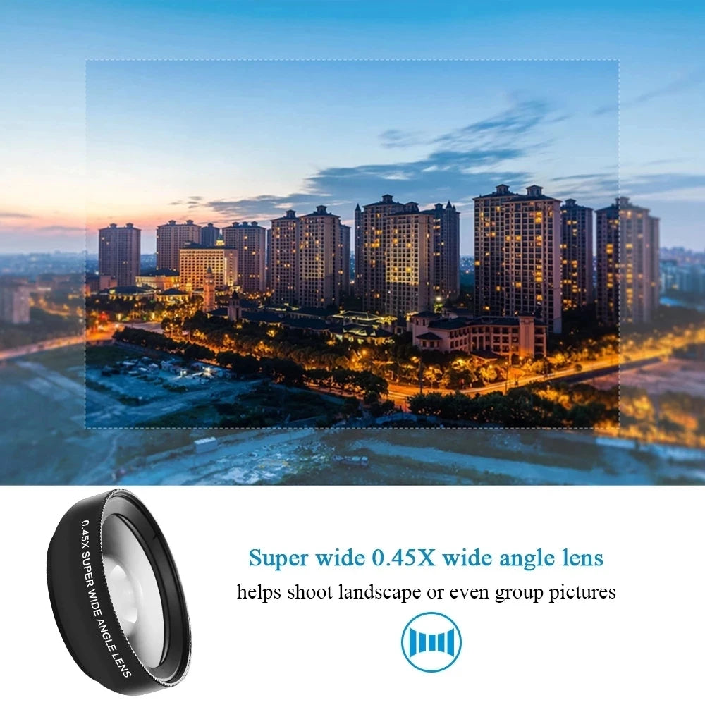 Objectif Smartphone 2-en-1 — Grand-Angle & Macro