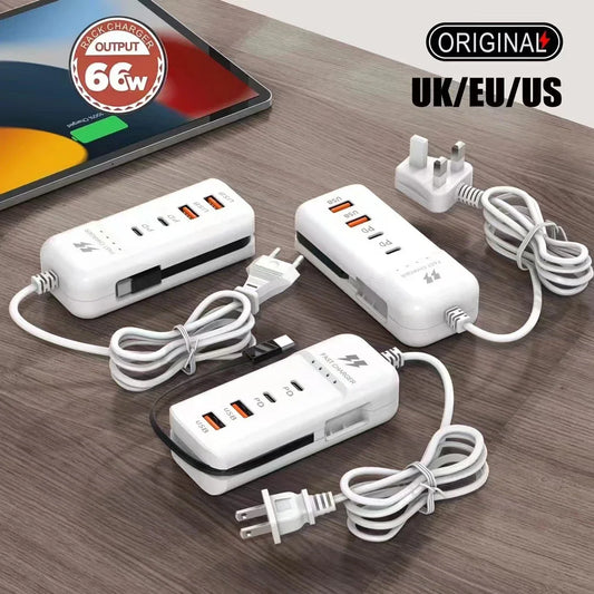 Chargeur USB-C Rapide 15W — 4 Ports
