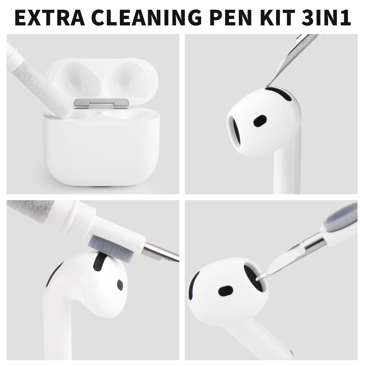 Kit de Nettoyage Écouteurs 3-en-1
